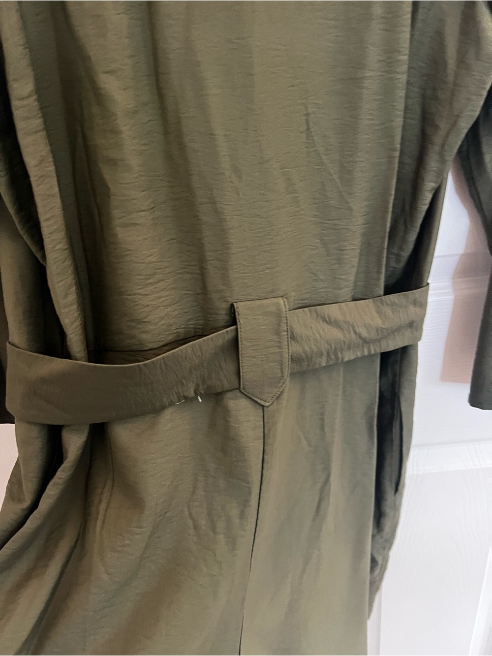INC International Concepts Olive Green Belted Jumpsuit Romper - Picture 11 of 12